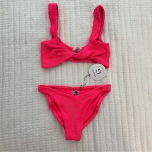 NWT Hunza G neon pink swimsuit